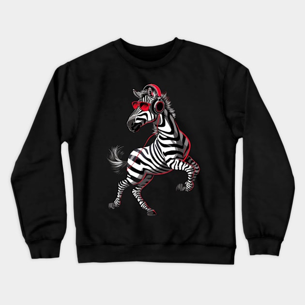 Zebra Migration Patterns Crewneck Sweatshirt by KatelynnCold Brew